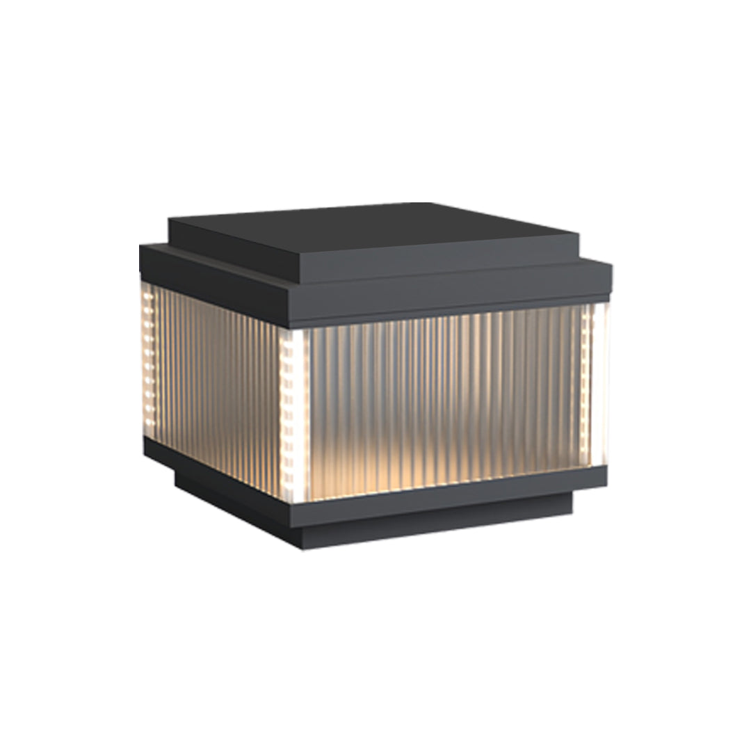 Minimalist Pillar Light for Courtyard, Waterproof Stainless Steel Post Lamp