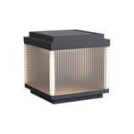 Minimalist Pillar Light for Courtyard, Waterproof Stainless Steel Post Lamp