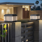 Minimalist Pillar Light for Courtyard, Waterproof Stainless Steel Post Lamp