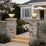 Modern Outdoor Post Lights for Garden Pathways, Stainless Steel Pillar Lanterns
