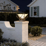 Modern Outdoor Post Lights for Garden Pathways, Stainless Steel Pillar Lanterns