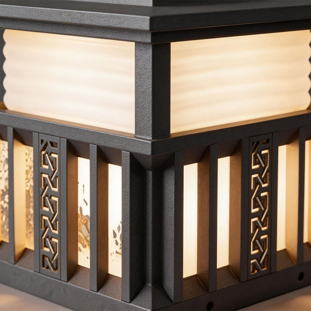 Modern Stainless Steel Outdoor Pillar Lights for Gateposts and Courtyards