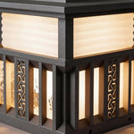 Modern Stainless Steel Outdoor Pillar Lights for Gateposts and Courtyards
