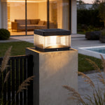 Modern Outdoor Solar Pillar Lights for Villa Gates and Gardens