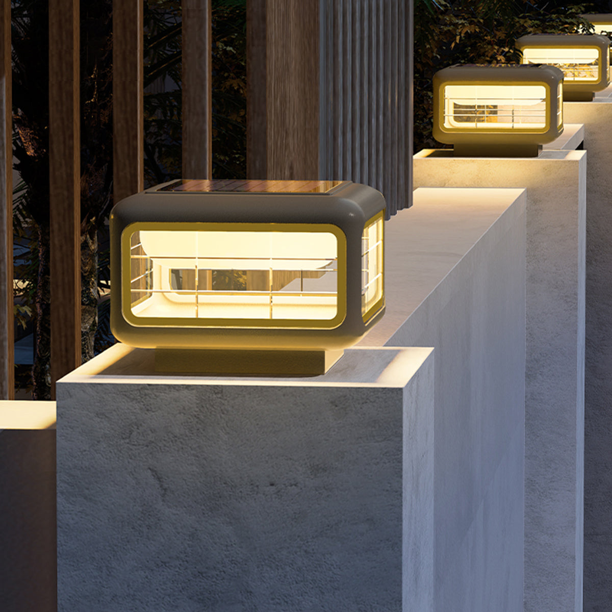 Modern Minimalist Outdoor Pillar Light – Stainless Steel LED Bollard for Courtyards & Villas
