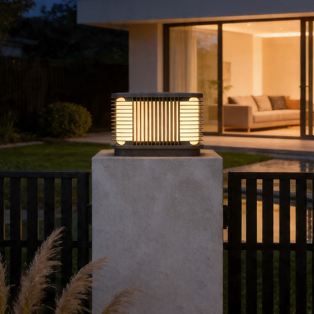 Pillar Solar Lights Modern Outdoor Landscape Lighting