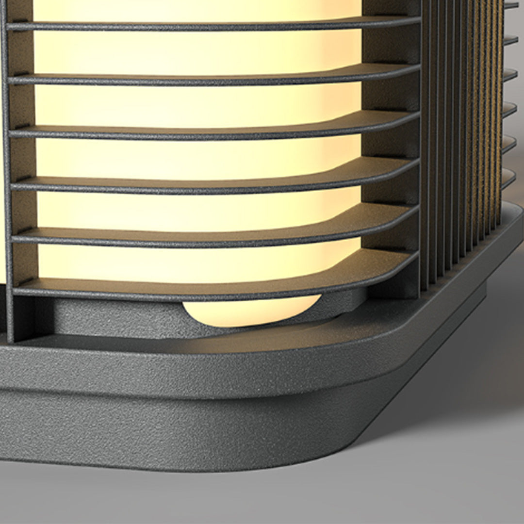 Pillar Solar Lights Modern Outdoor Landscape Lighting