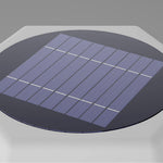 Modern Pillar Top Solar Lights Waterproof Stainless Steel Gate Lamp
