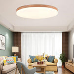Aurelia Wood & Acrylic LED Flush Mount Ceiling Light