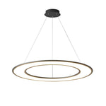 Orbital Ring LED Pendant Light in Matte Black or White