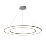 Orbital Ring LED Pendant Light in Matte Black or White