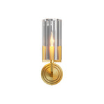 Minimalist Copper Wall Sconce with Glass Shade for Modern Interiors