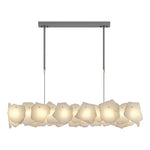 Cloud Stone Copper LED Chandelier — Modern Sculptural Pendant for Dining & Living Spaces