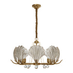 Modern Copper Shell Glass Chandelier for Dining Room and Living Room