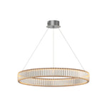 Aurelia Crystal Round Chandelier — American Minimalist LED Pendant for Modern Interiors