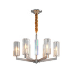 American Luxury Candle Chandelier in Brass, Chrome, or Black
