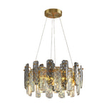 Lumière de Cristal Contemporary Crystal Chandelier with Adjustable Chain