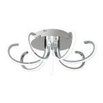 Nordic LED Flush Mount Ceiling Light with Dimmable Silicone Shade