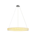 Aurelia Circular LED Chandelier in Copper, Chrome, or Black