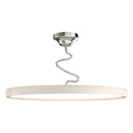 Twisted Full-Spectrum LED Semi Flush Mount Ceiling Light in Modern Finishes