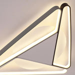 Modern Geometric LED Flush Mount Ceiling Light for Living Room and Bedroom