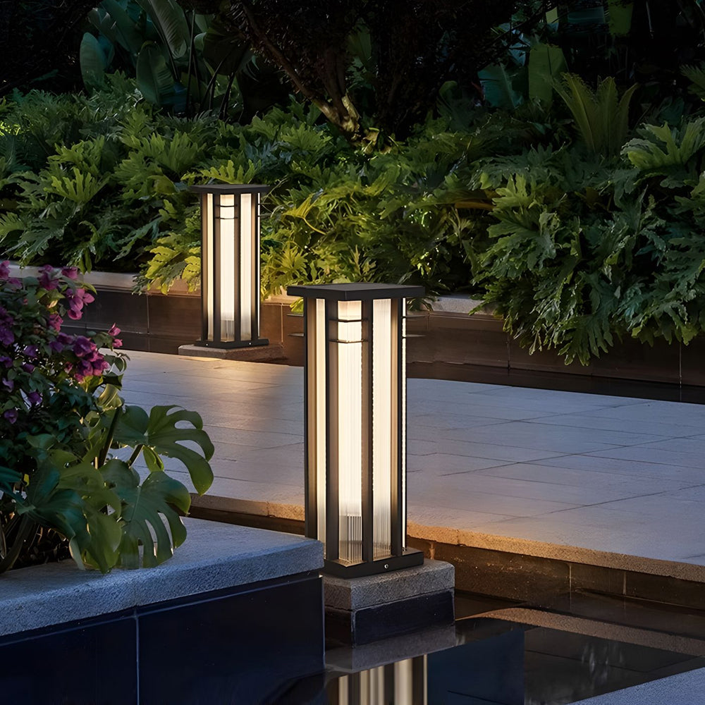 Modern Stainless Steel Bollard Path Light with Solar Option
