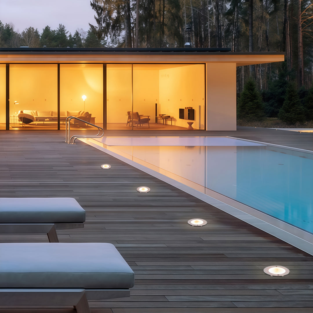 Architectural Inground LED Landscape Light, Stainless Steel Flush Mount