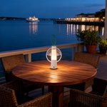 Lumina Circle Table Lamp in Iron and Acrylic, Dimmable LED