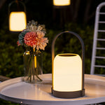Solar Handheld LED Lantern with 3000K Warm Light, IP65 Waterproof, USB Rechargeable