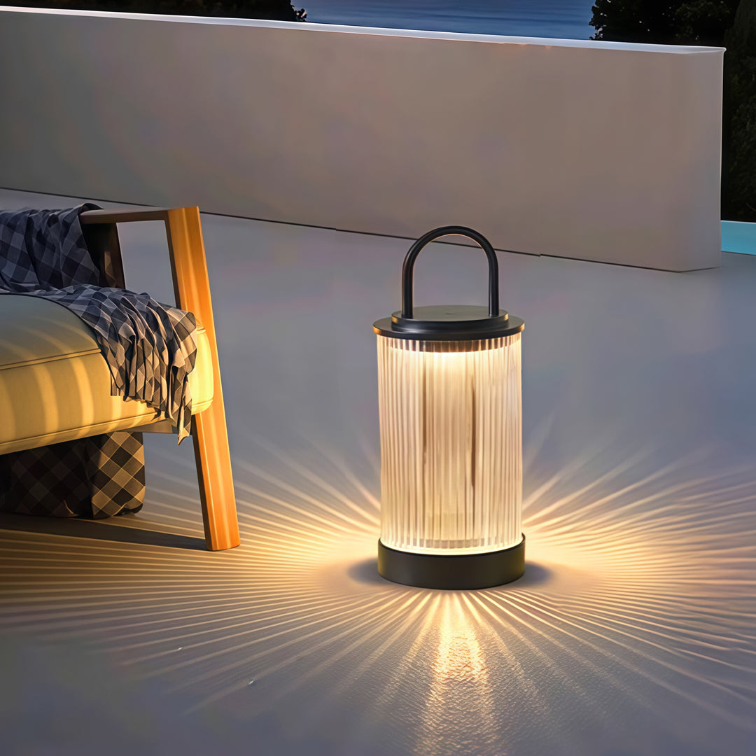 Modern Portable Lantern for Outdoor Terrace and Landscape Lighting