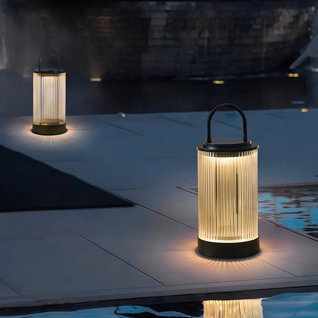 Modern Portable Lantern for Outdoor Terrace and Landscape Lighting