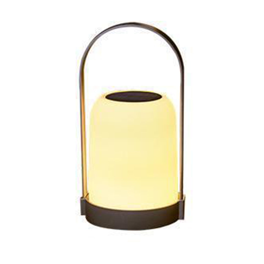 Solar Handheld LED Lantern with 3000K Warm Light, IP65 Waterproof, USB Rechargeable
