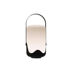 Luma Solar Floor Lantern — Portable LED Outdoor Light in Black Iron