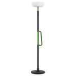 76 Inch Movable Solar Powered Outdoor Torchiere Floor Lamp