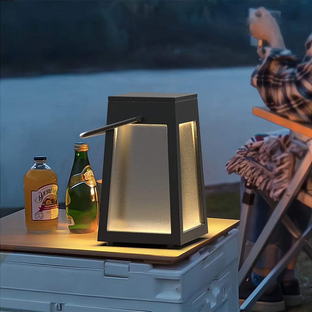 Nocturne Portable LED Lantern in Matte Black, IP65 Waterproof