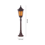 Classic Aluminum LED Post Path Light with Warm Glow for Courtyards & Walkways