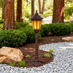 Classic Aluminum LED Post Path Light with Warm Glow for Courtyards & Walkways