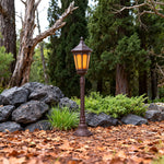 Classic Aluminum LED Post Path Light with Warm Glow for Courtyards & Walkways