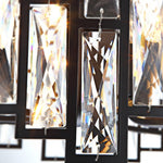 Postmodern Minimalist Living Room Crystal Chandelier With Three Color Led