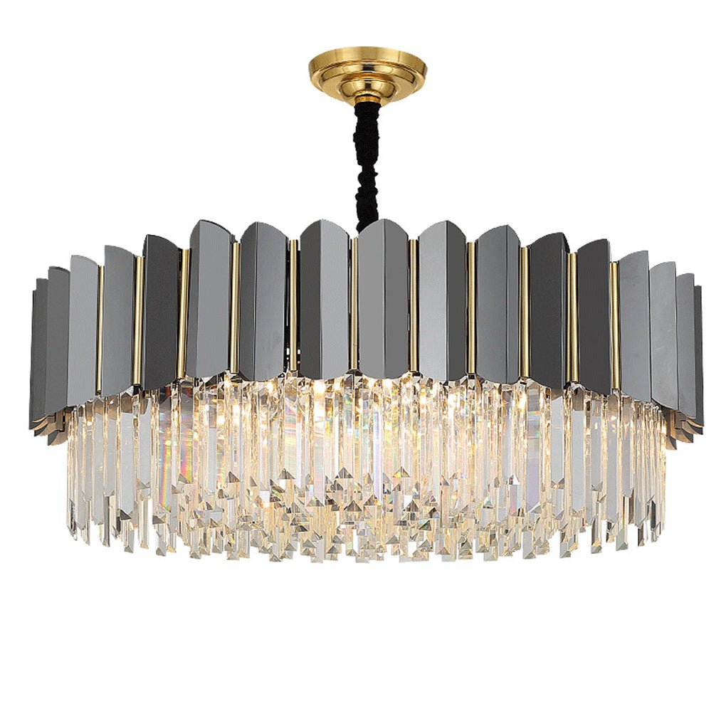 Postmodern Personality Three Color Led Home Living Room Crystal Chandelier