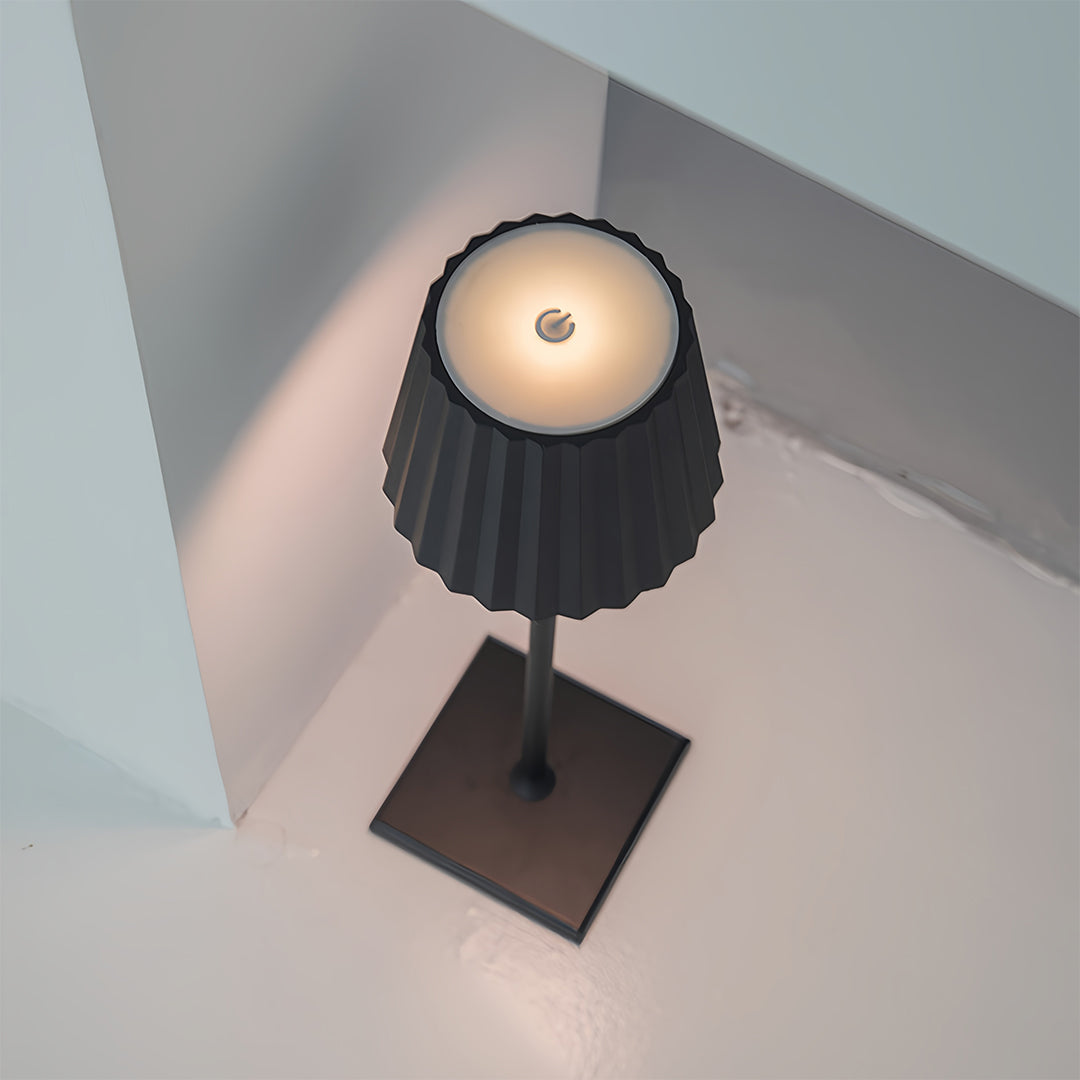 Lumina Cordless Touch Table Lamp in Matte Aluminum