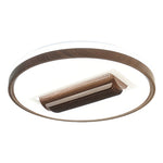 Aura Bladeless Ceiling Fan with Integrated LED Light | Modern Flush Mount