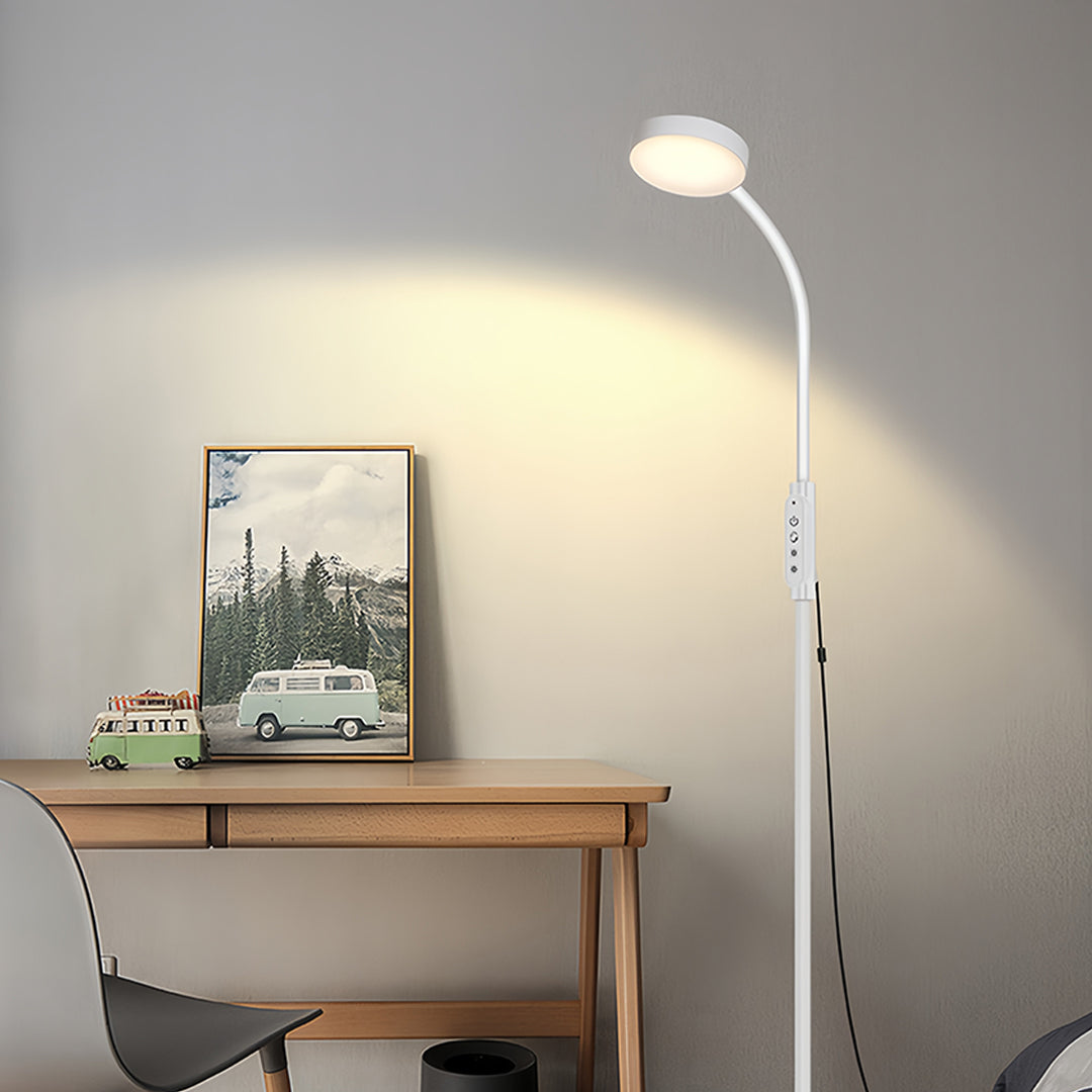 Minimalist LED Floor Lamp for Reading and Piano with Touch Control