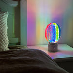 Aurora Prism LED Table Lamp – Modern Aluminum & Acrylic Accent Light