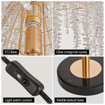 Aurelia Crystal Table Lamp in French Gold Finish