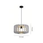 Acoustic Felt Pendant Light with Adjustable Chain – Modern Nordic Drum Shade