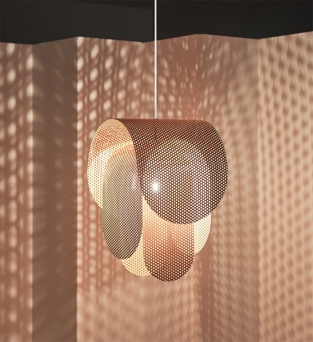 Perforated Metal Pendant Light