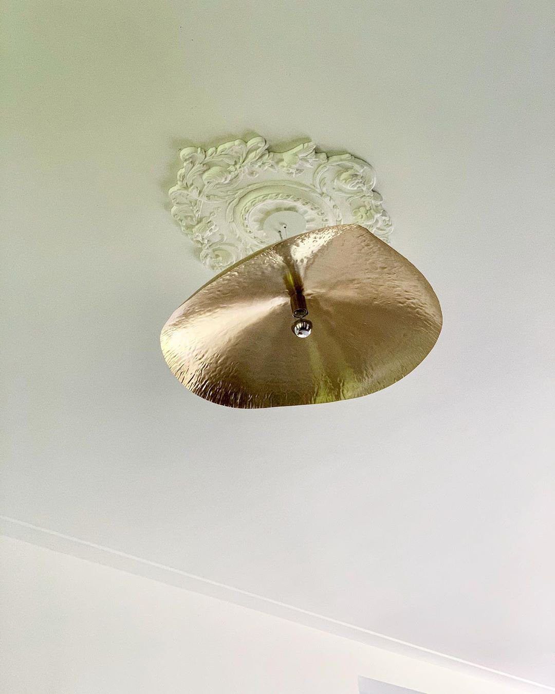 Hammered Brass Suspension Llight