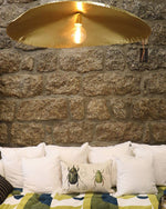Hammered Brass Suspension Llight