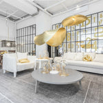 Hammered Brass Suspension Llight